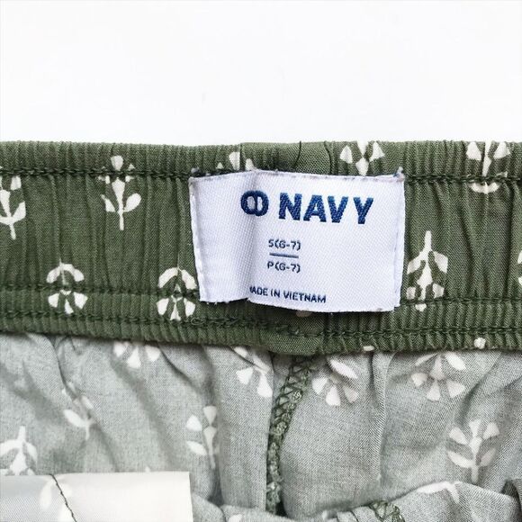 Old Navy olive pattered soft pant EUC S(6/7Y) - Picture 4 of 5